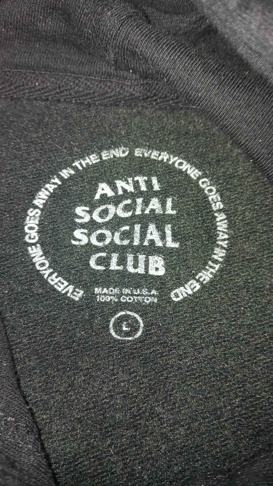 Anti Social Social Club × Playboy ASSC x Playboy Hoodie (Black w/ White) Size US L / EU 52-54 / 3 - 4 Thumbnail