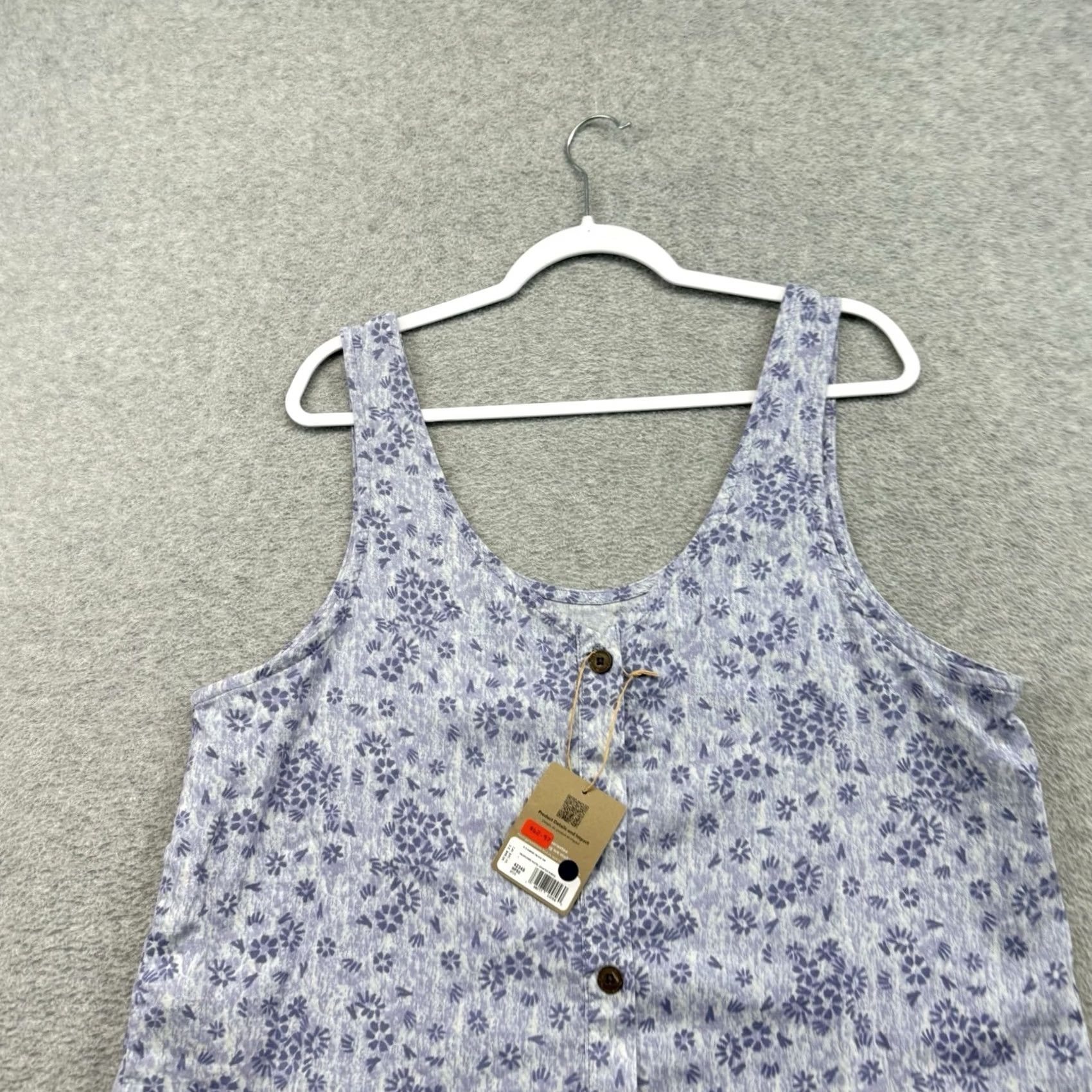 Patagonia Patagonia Women's Garden Island Top Purple L NEW Sleeveless V-Neck Tank Casual Floral Solstice Elements: Breathable Lightweight Easy Care Size L / US 10 / IT 46 - 3 Thumbnail