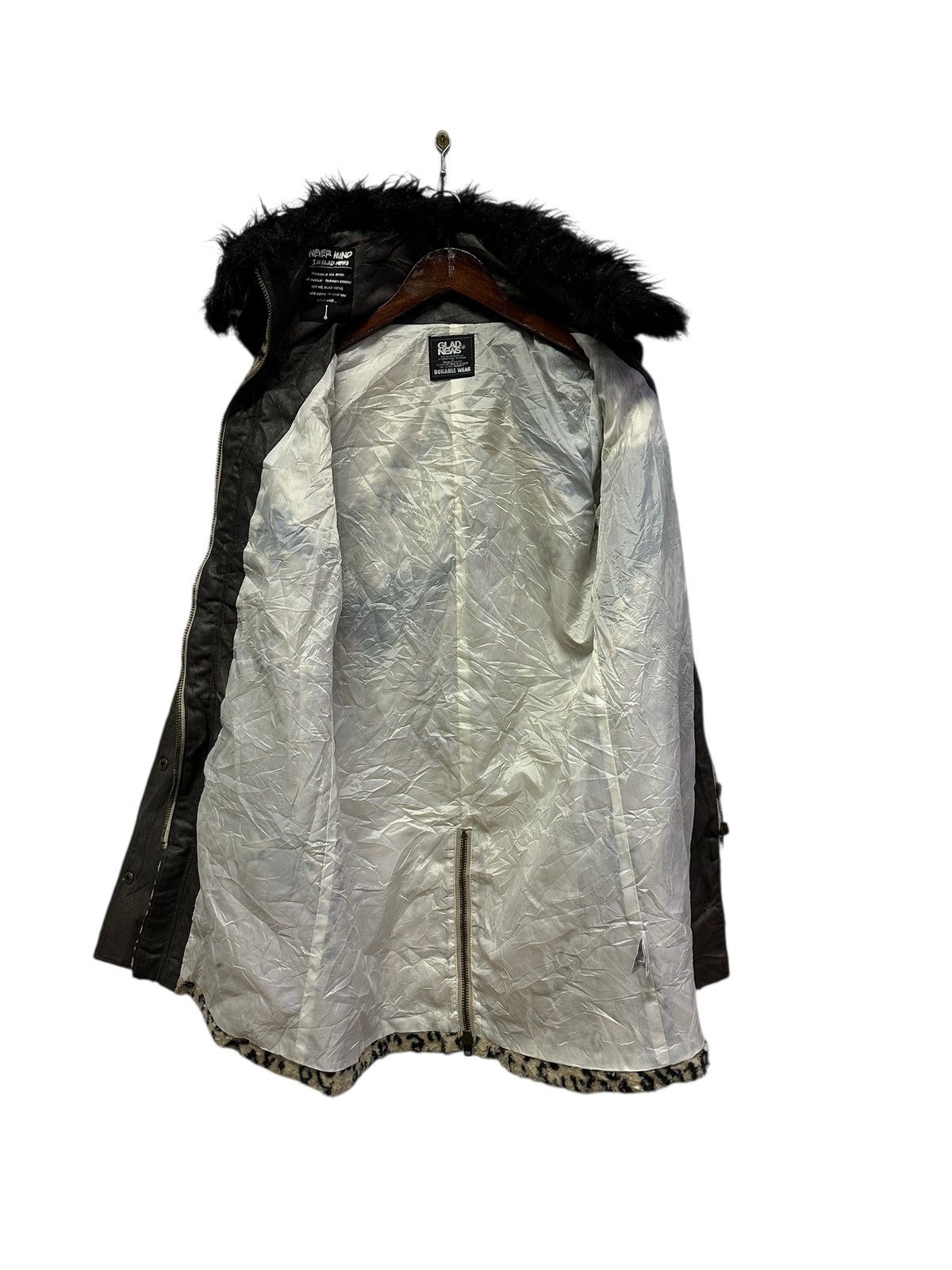 Japanese Brand 🔥Glad News Punk Faux Fur Leopard Skull Jacket Size US S / EU 44-46 / 1 - 10 Thumbnail