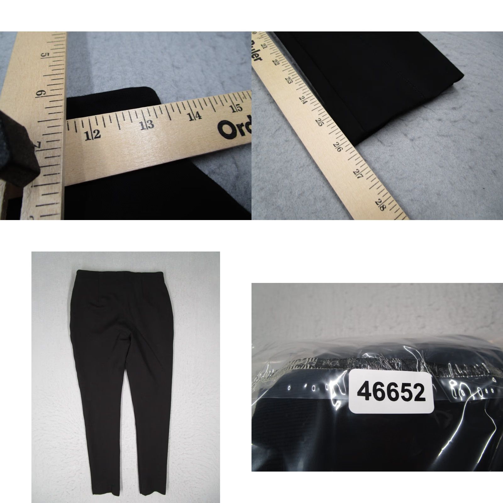 Rag & Bone Rag & Bone Pants Women 4 Black Mid Rise Skinny Tapered Zip Pockets 26x26 Size 27" / US 4 / IT 40 - 8 Thumbnail