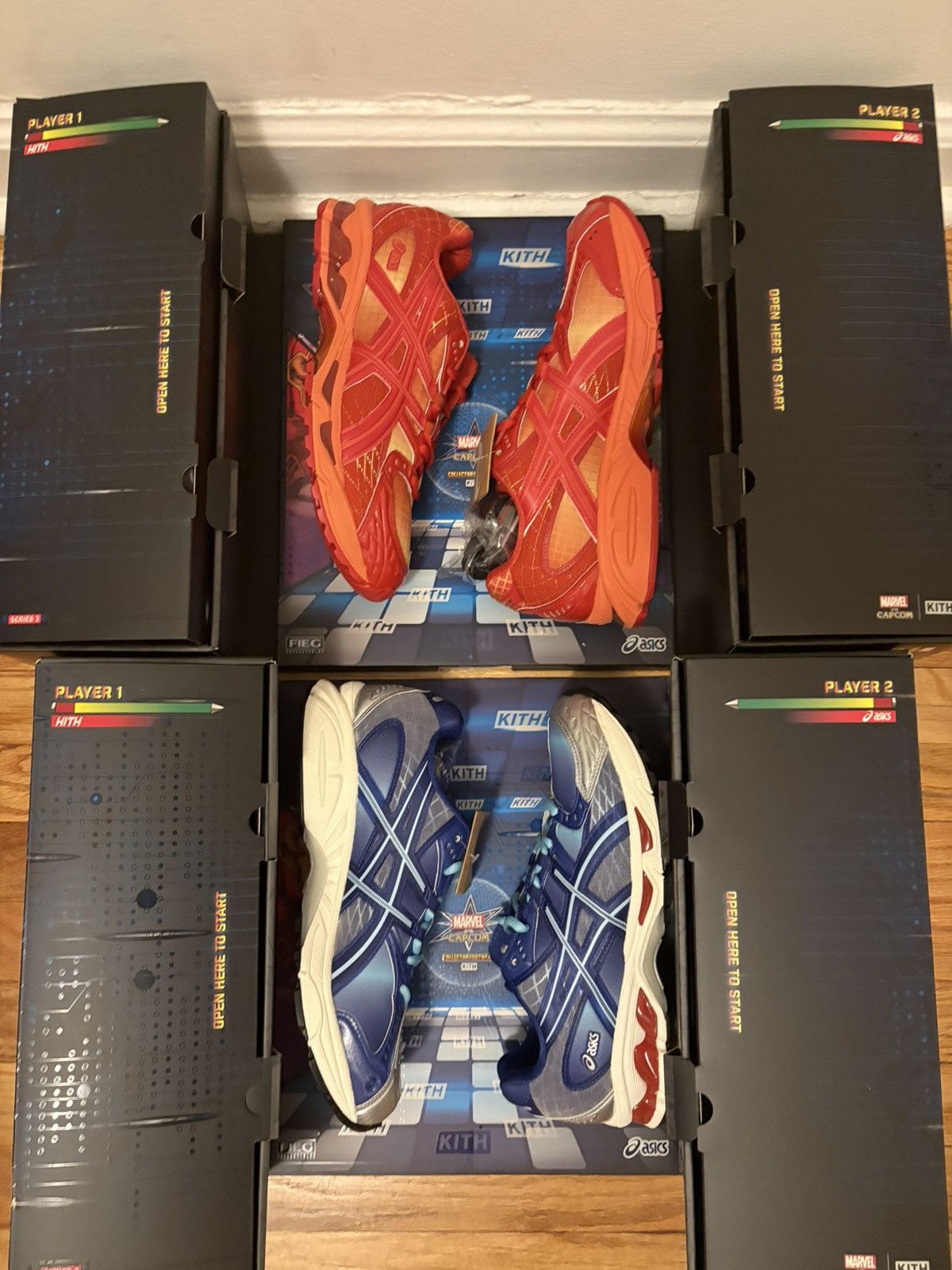 Asics × Kith Kith Asics Marvel vs Capcom Ironman vs MegaMan Size US 9.5 / EU 42-43 - 1 Thumbnail
