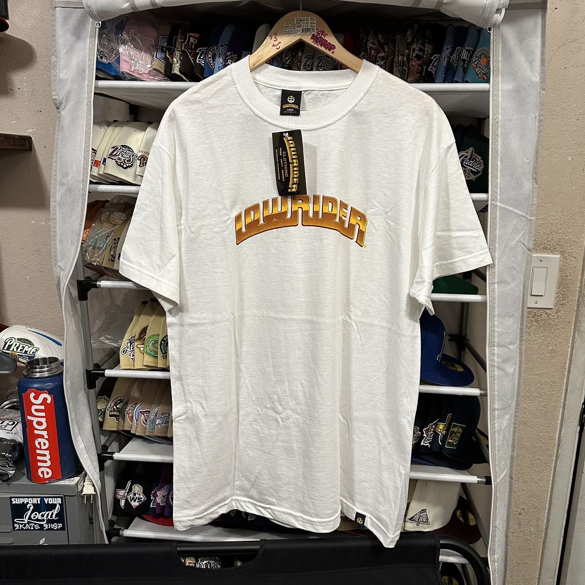 Vintage Lowrider og logo white tee L Size US L / EU 52-54 / 3 - 1 Thumbnail