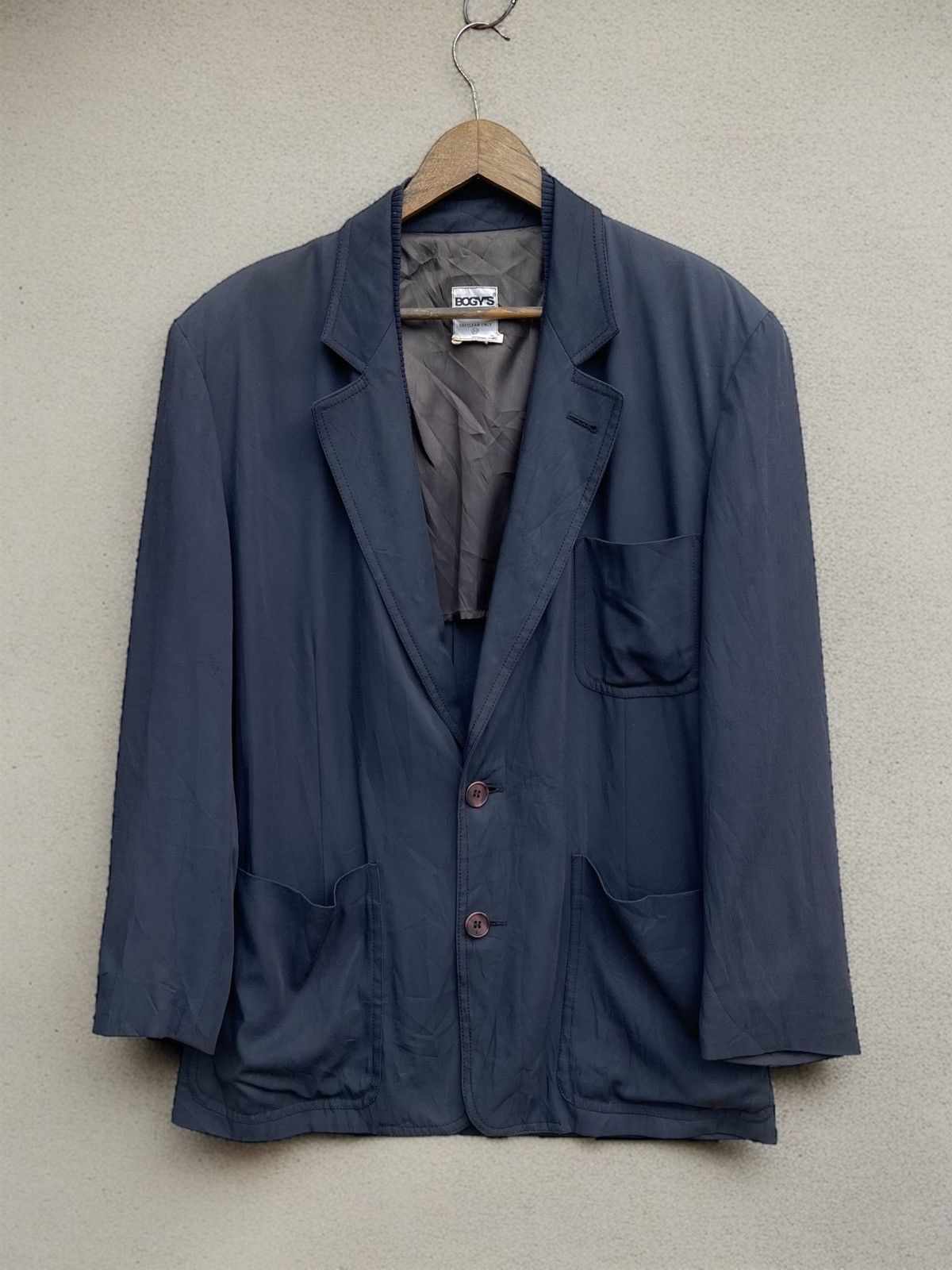 Jean Paul Gaultier × Vintage 🔥VINTAGE BOGY'S ITALY DOUBLE COLLAR BLAZER JACKET Size US L / EU 52-54 / 3 - 1 Thumbnail