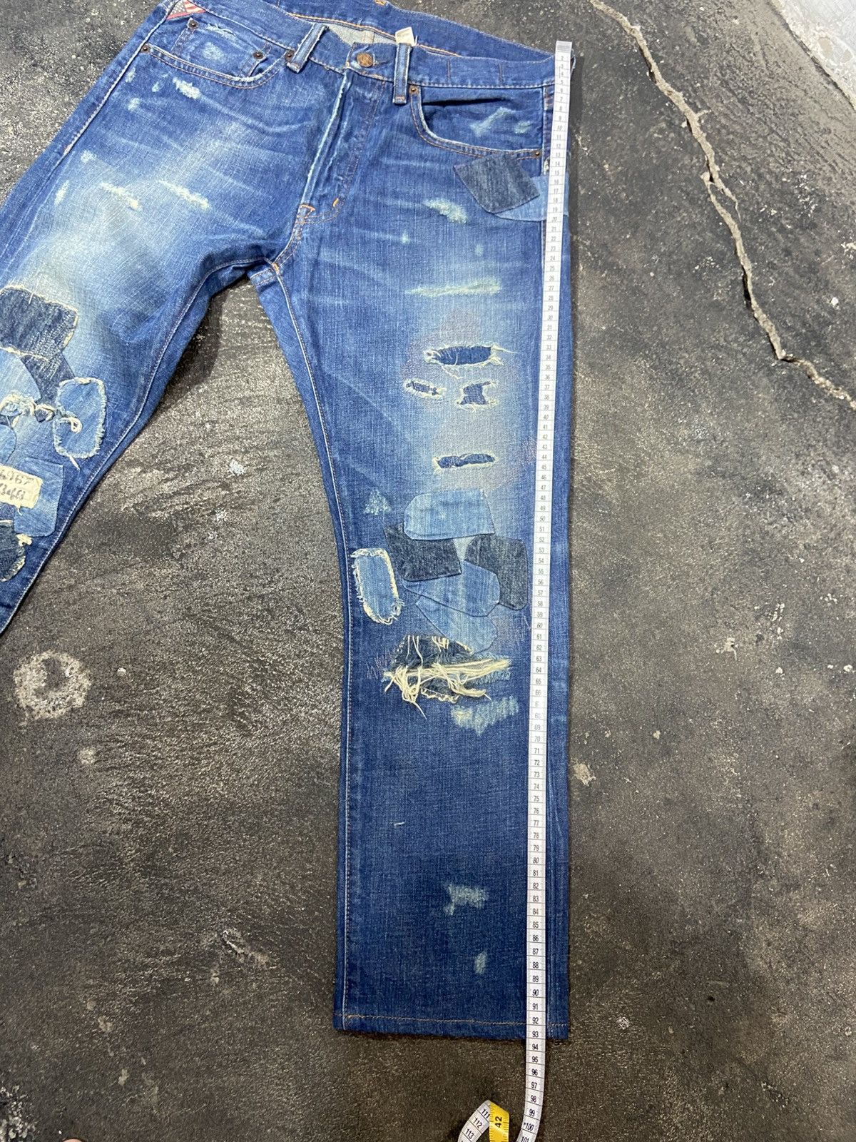 Denim & Supply Ralph Lauren Denim & Supply Ralph Lauren Distressed Denim Patchwork Jeans Size US 32 / EU 48 - 25 Thumbnail