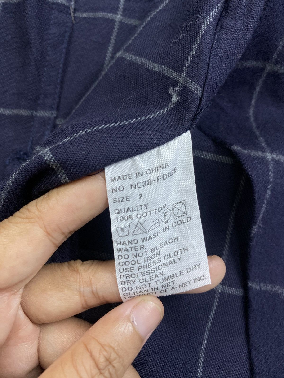 Issey Miyake × Ne-Net × Vintage Vintage Ne-Net By Issey Miyake Checked Blazer Jacket Size S / US 4 / IT 40 - 9 Thumbnail