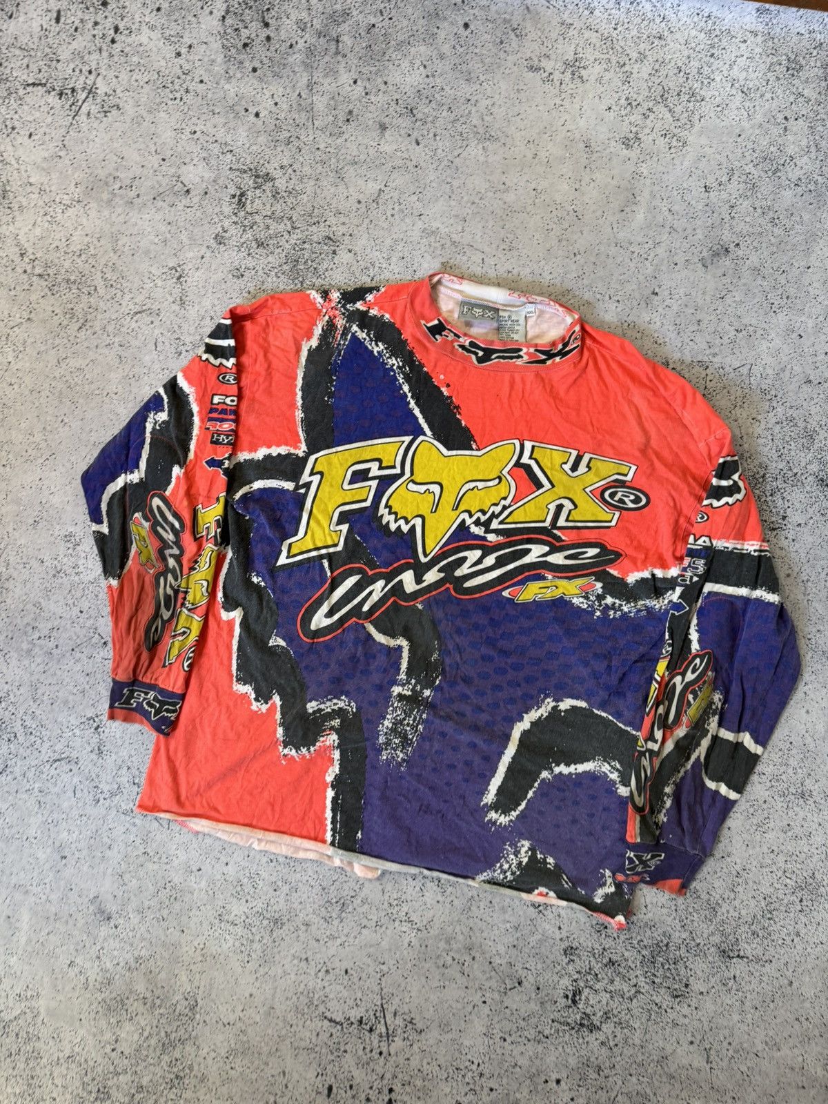 Fox Racing Fox Racing × Very Rare Vintage 90's Team Fox Racing Jersey Size US XXL / EU 58 / 5 - 2 Thumbnail