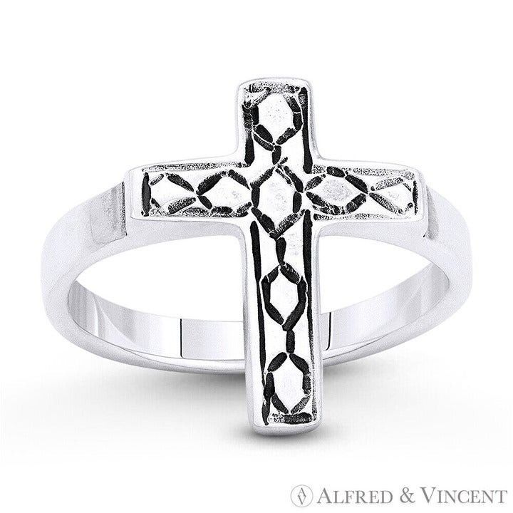 Other Latin Cross Religious Ring in .925 Sterling Silver Size ONE SIZE - 1 Preview