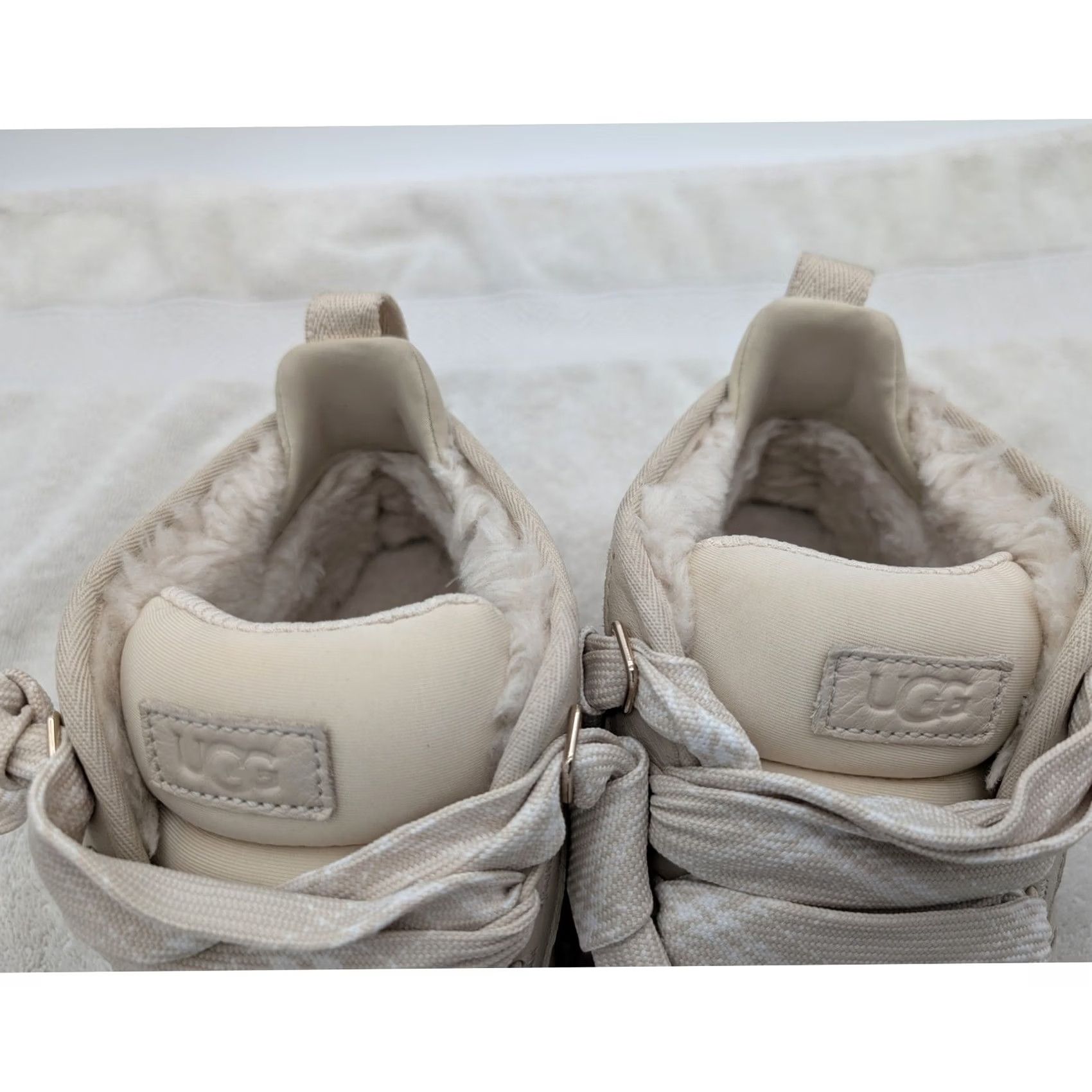 Ugg UGG Neumel Heritage Chukka Boots Leather Men's 10 Ivory Fall Winter Wool Lined Cushioned Comfort Size US 10 / EU 43 - 3 Thumbnail