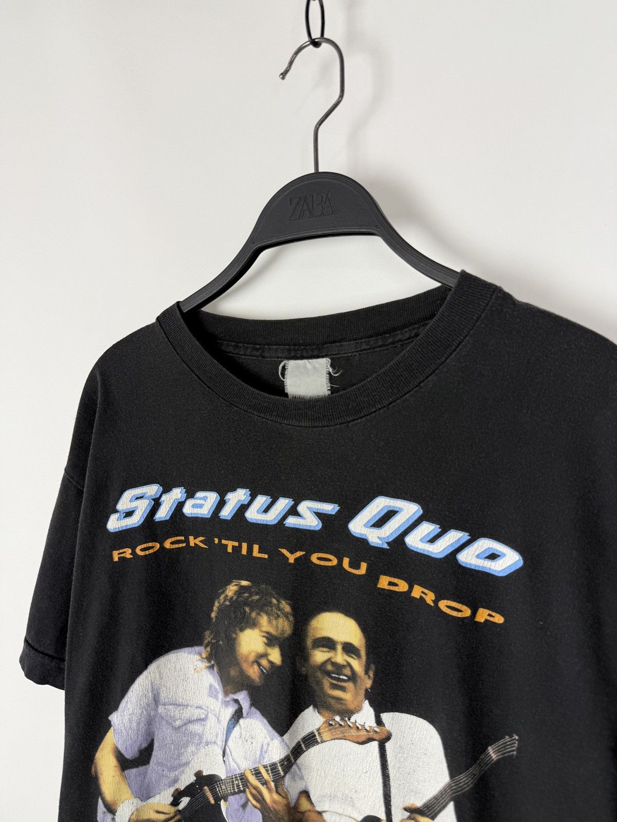 Band Tees 1991 Vintage Status Quo Rock’Til You Drop UK Tour Boxy Tee Size US L / EU 52-54 / 3 - 2 Thumbnail