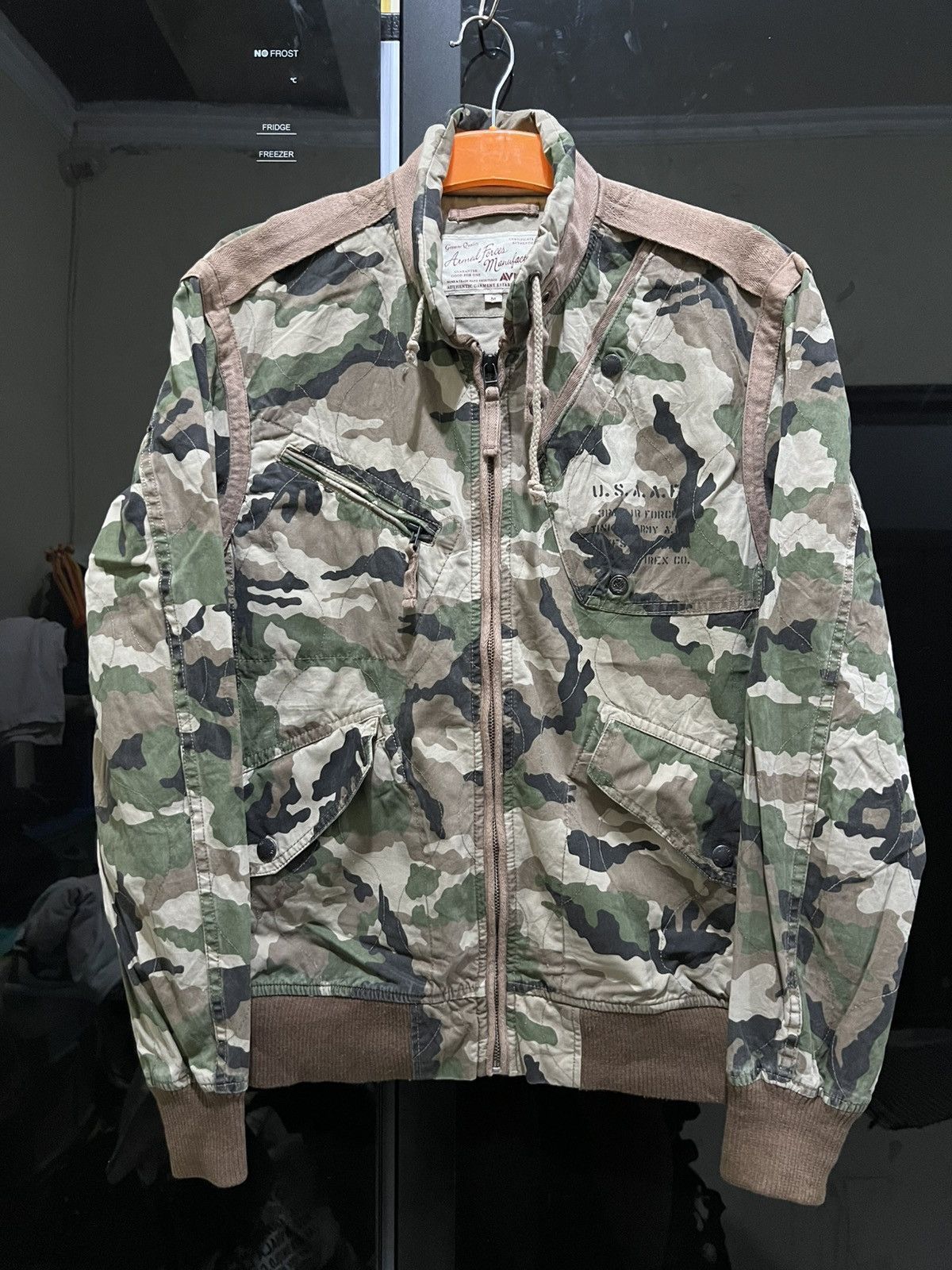 Avirex Avirex U.S.S.A.F Camo Bomber Flyers Jacket Size US M / EU 48-50 / 2 - 1 Thumbnail