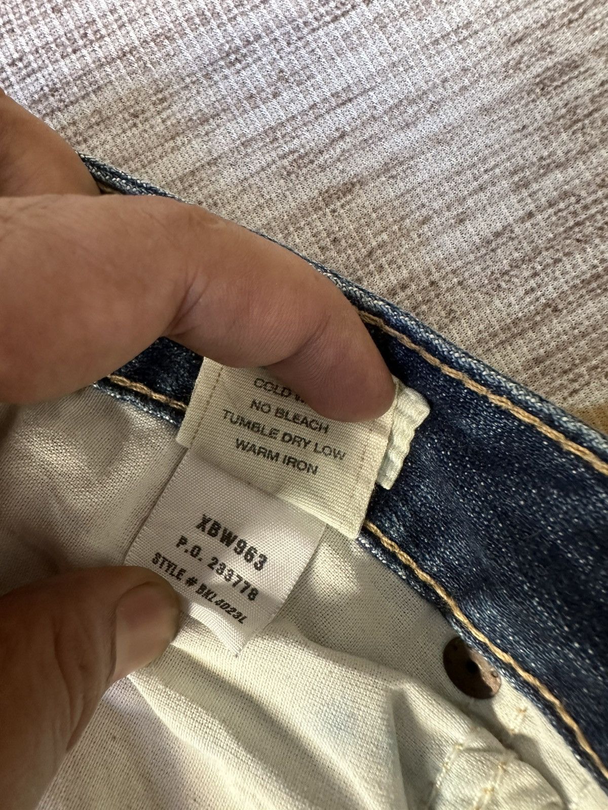 Japanese Brand FLARE Bike Denim Distressed Low Rise Jeans Size US 32 / EU 48 - 21 Thumbnail