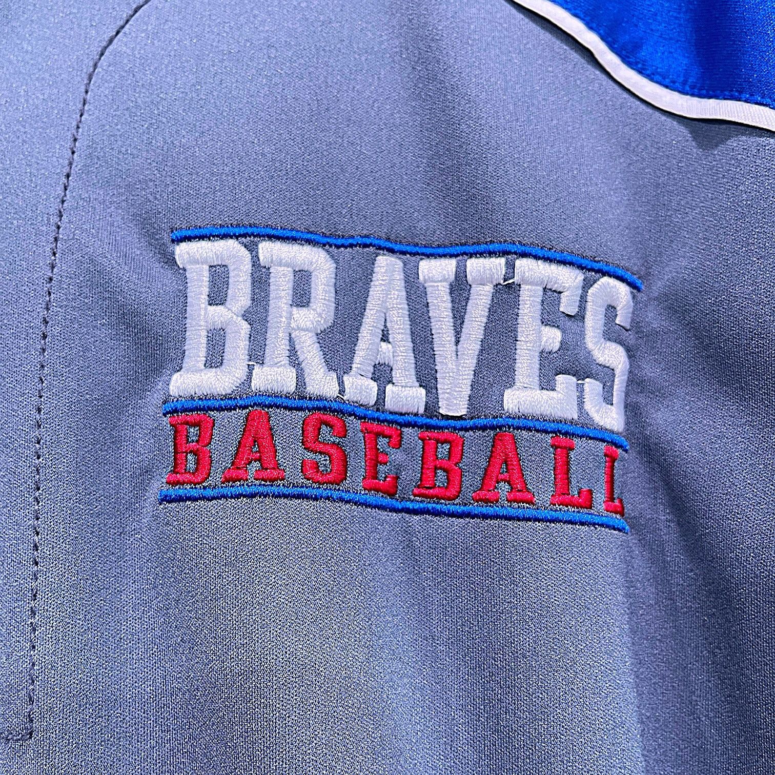 Adidas ATLANTA BRAVES 1/4 Zip Pullover Gray Adidas Mens Large Size US L / EU 52-54 / 3 - 3 Thumbnail