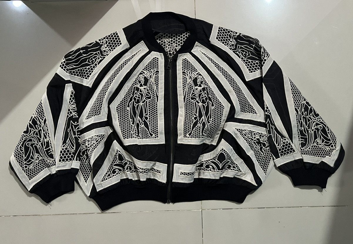 image of Vintage Egyptian Embroidery Jacket in Black, Women's (Size Small)