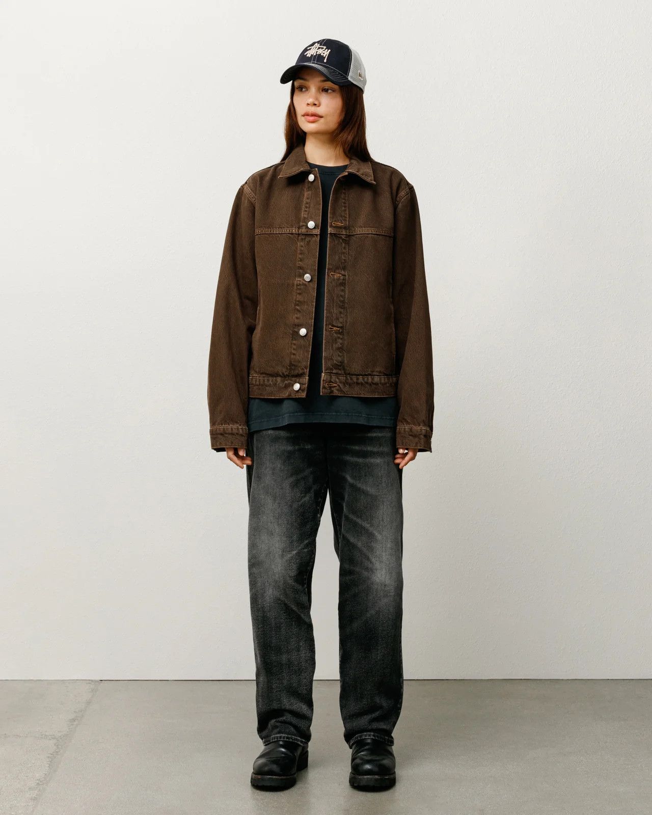 Stussy TRUCKER JACKET DENIM Size US S / EU 44-46 / 1 - 3 Thumbnail