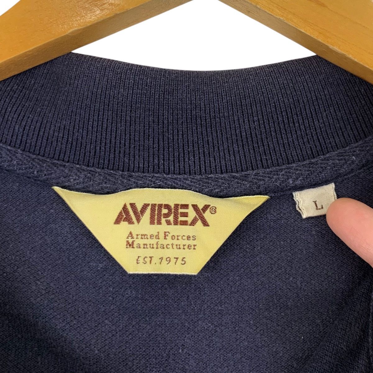 Avirex Vintage AVIREX USN TOMCAT US Navy Dallas Polo Size L / US 10 / IT 46 - 10 Thumbnail