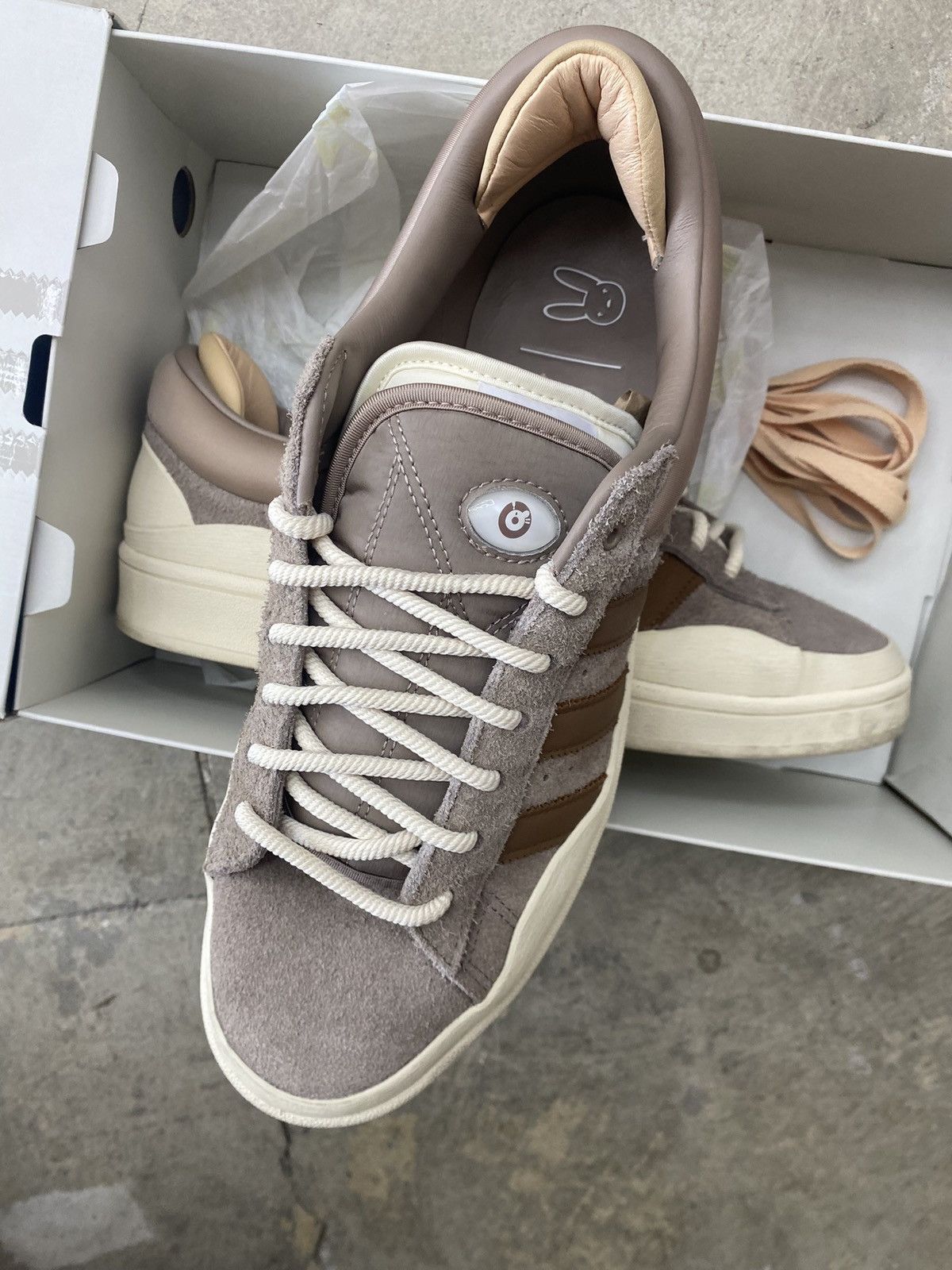Adidas Adidas Bad Bunny Campus 80 Beige Size US 11.5 / EU 44-45 - 10 Thumbnail