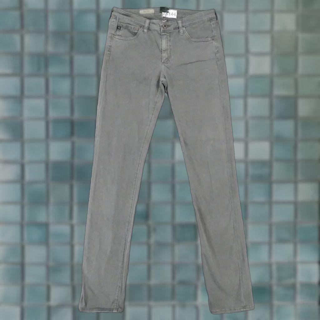 AG Adriano Goldschmied Jeans Womens 28R The Edie Mid Rise Skinny Straight Gray