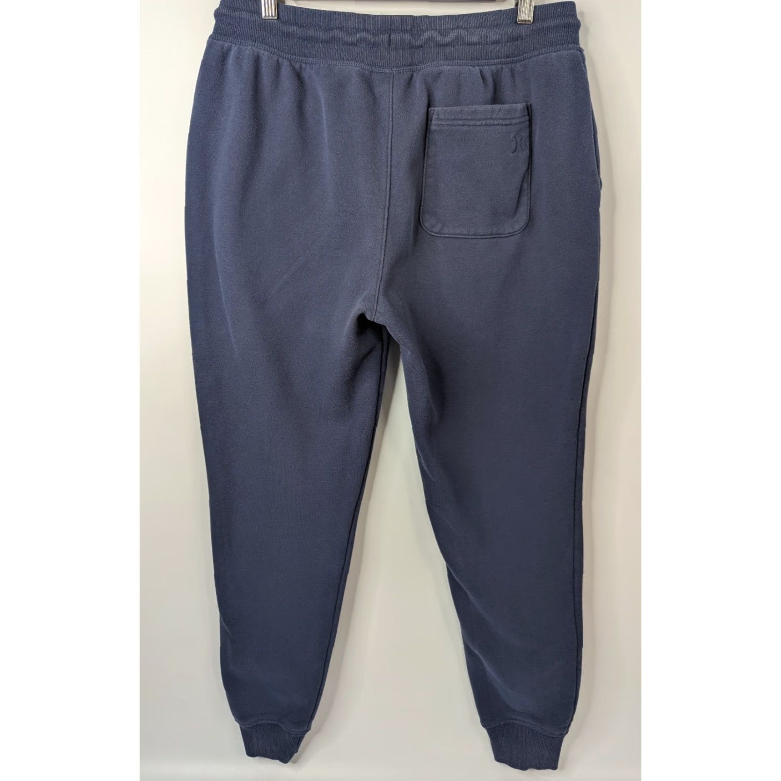 Hurley Hurley Mens Fleece Jogger Blue Logo Pockets Elastic Waist Cotton Blend Sz Large Size US 33 - 4 Thumbnail