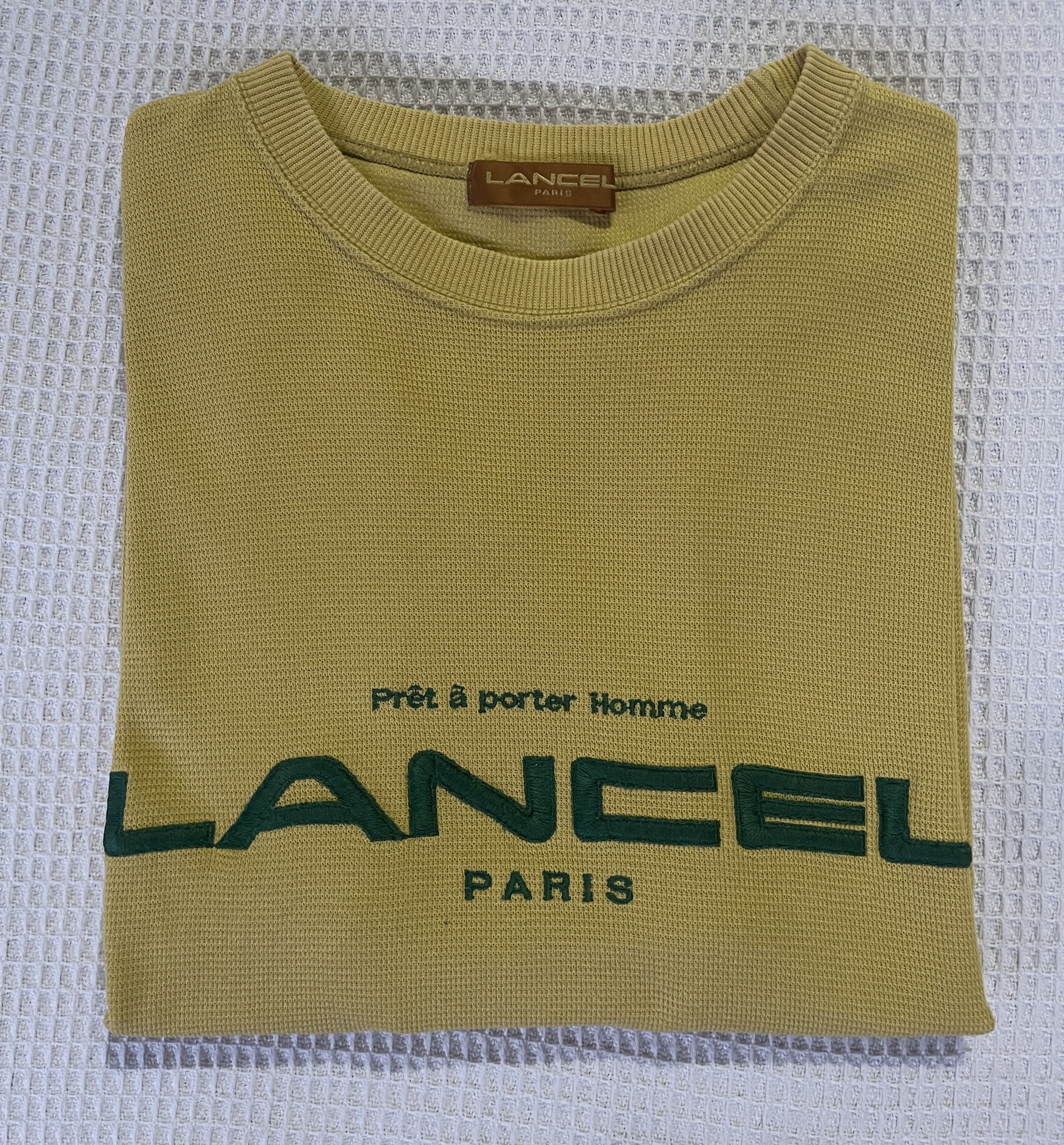 Lancel × Vintage Vintage’90s🔥LANCEL PARIS🔥Spell Out Embroidery Sweatshirt Size US M / EU 48-50 / 2 - 16 Thumbnail