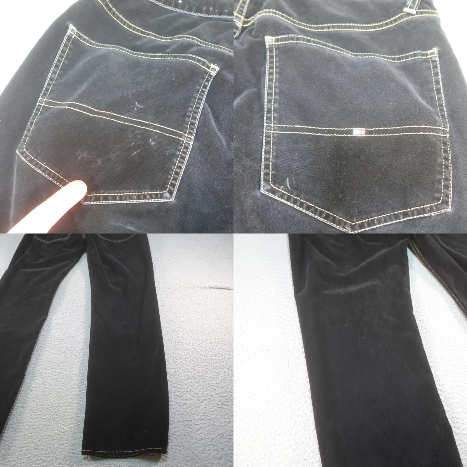 Denime VINTAGE Tommy Jeans Jeans Mens 32x32 Black Straight Leg Denim Y2K 2002 Soft Size US 32 / EU 48 - 8 Thumbnail