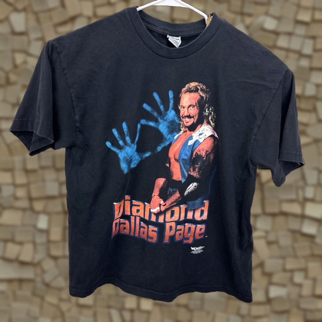 Vintage Vintage 1998 WCW Diamond Dallas Page Wrestling Shirt XL Black Crew Neck Short Sleeve T-Shirt Mens 90s Retro Logo Graphic Print Size US XL / EU 56 / 4 - 1 Thumbnail
