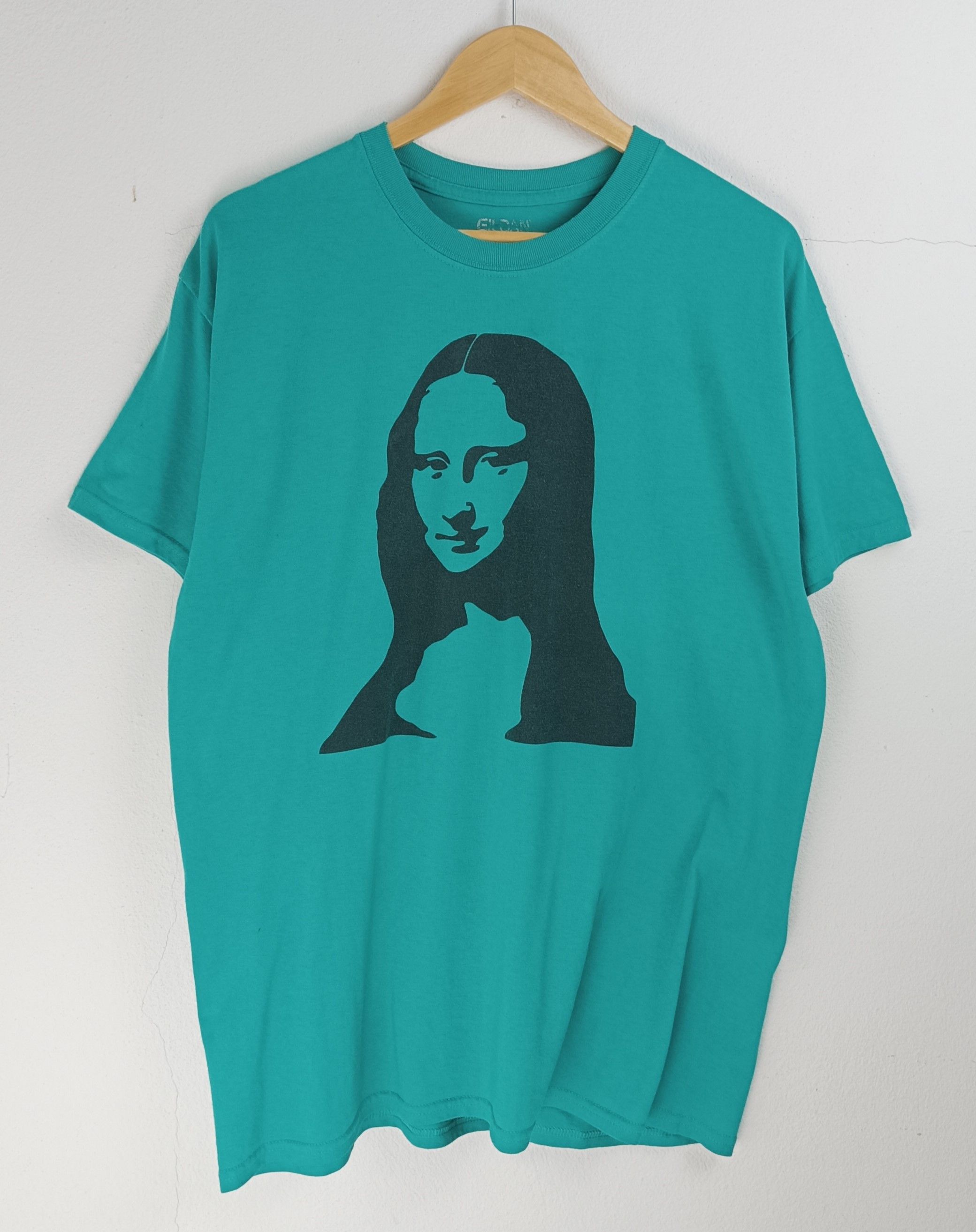 Vintage VINTAGE FADED MONALISA WISDOM ADULTS HUMOR TEE Size US L / EU 52-54 / 3 - 3 Thumbnail