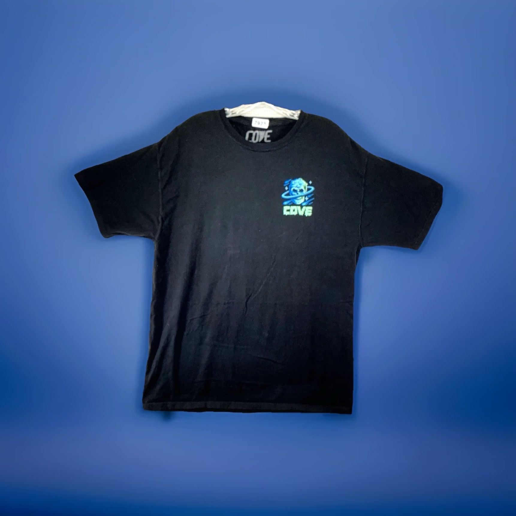 Vintage VINTAGE Cove Men's T-Shirt Large Space Skull Glow in the Dark Sci-Fi UFO Graphic Tee All Seasons Size US L / EU 52-54 / 3 - 2 Thumbnail