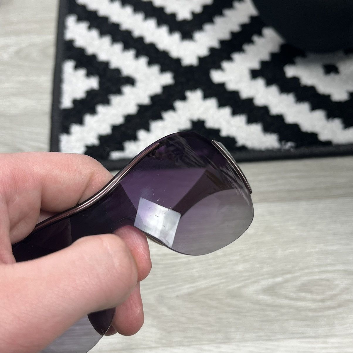 Gucci VINTAGE GUCCI MASK / SHIELD SUNGLASSES WITH LOGO UNISEX Size ONE SIZE - 4 Thumbnail