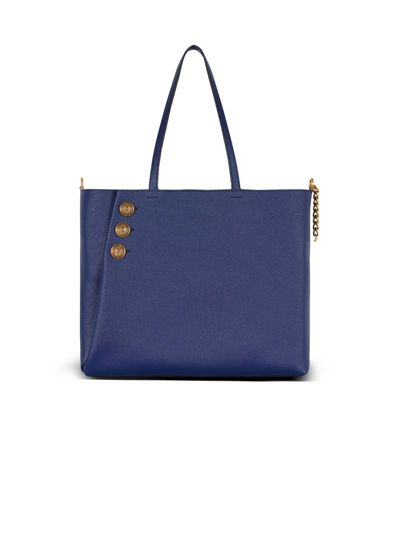 Balmain o1s1wg111225 Size:OS/ Embleme Tote Bag in Blue Size ONE SIZE - 2 Thumbnail