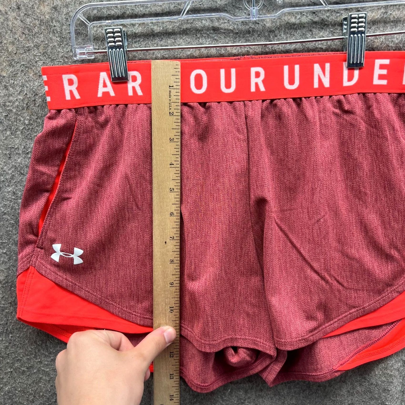 Under Armour VINTAGE Under Armour Shorts Womens M Red UA Play Up 3.0 Twist Athletic Running Size 30" / US 8 / IT 44 - 7 Thumbnail