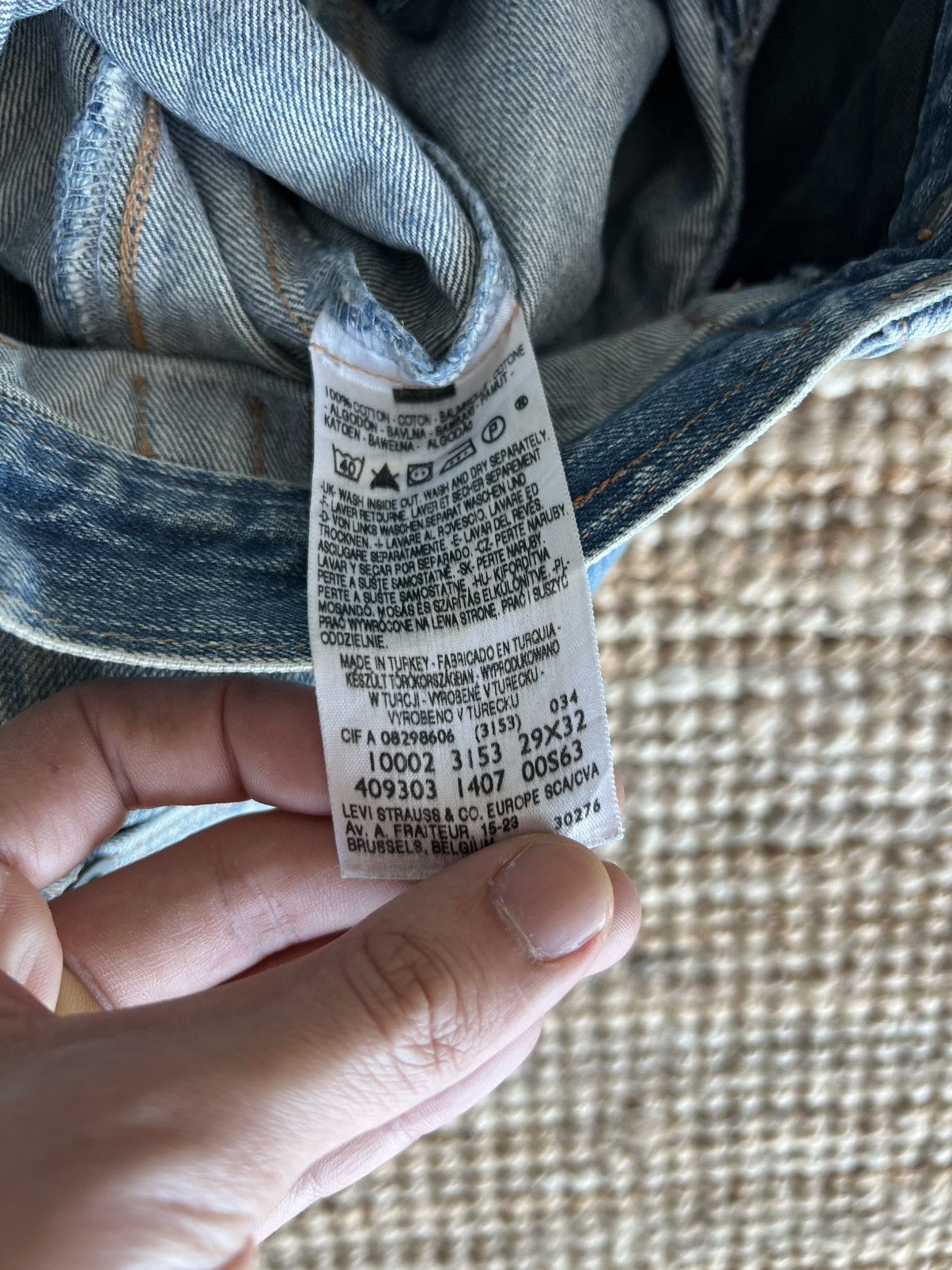 Levi's Levis Engineered Jeans Buckle Back Tag W29 Actual 31x31.5 Size US 34 / EU 50 - 7 Thumbnail