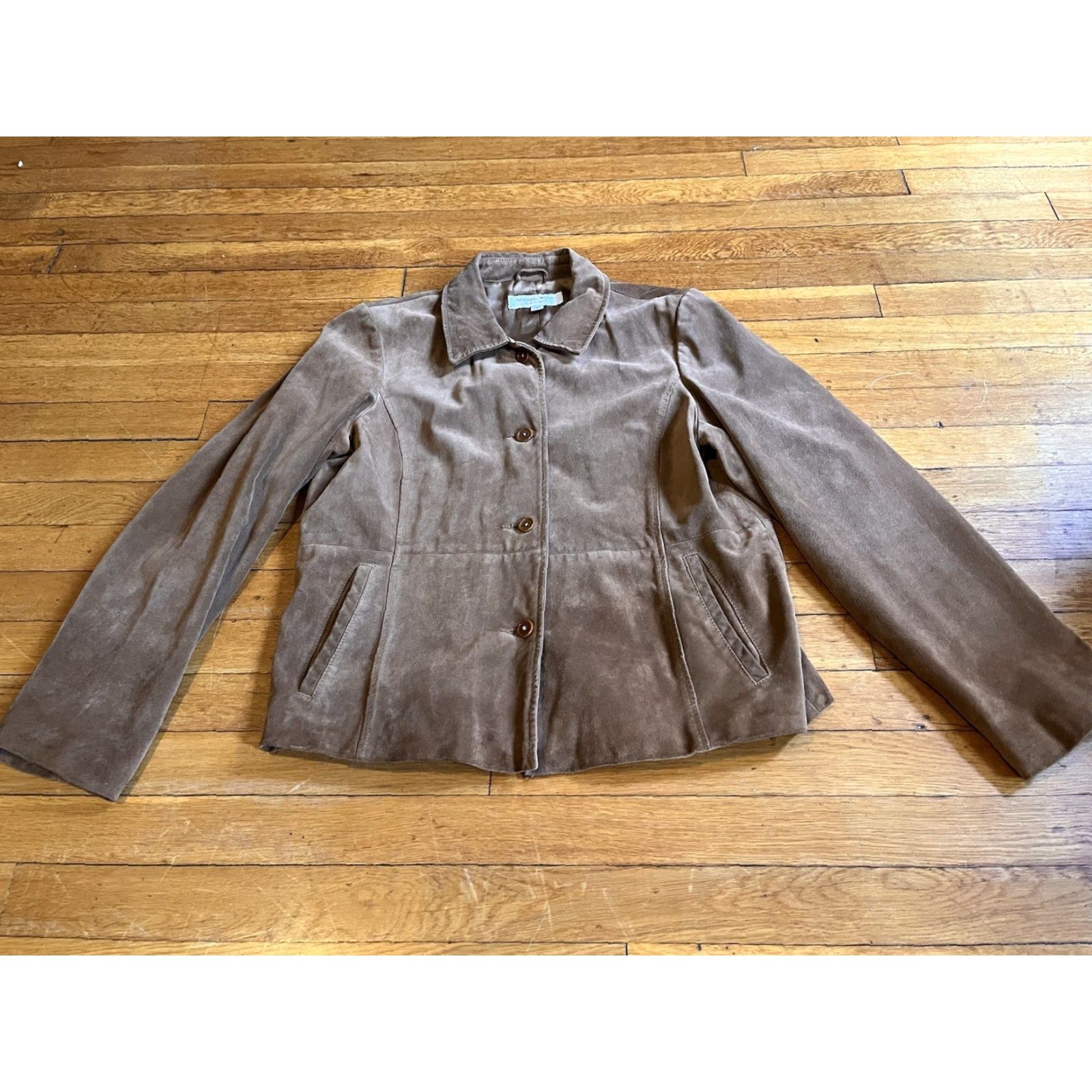 Golden Bear VINTAGE Golden Bear Sportswear Suede Jacket Women’s Large Brown Size L / US 10 / IT 46 - 2 Thumbnail