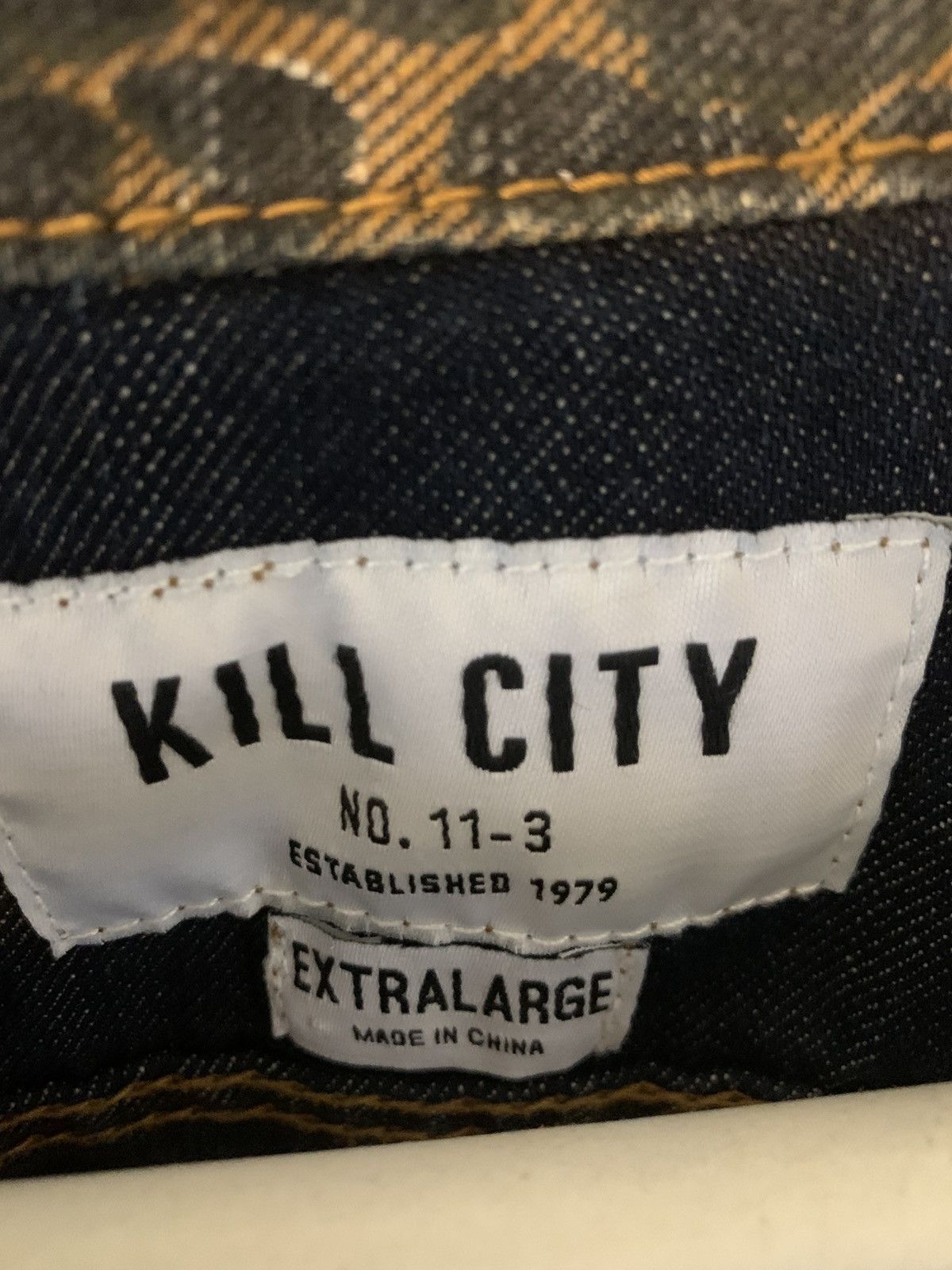 Kill City VINTAGE DENIM VEST - LIGHTLY USED Size US XL / EU 56 / 4 - 3 Thumbnail