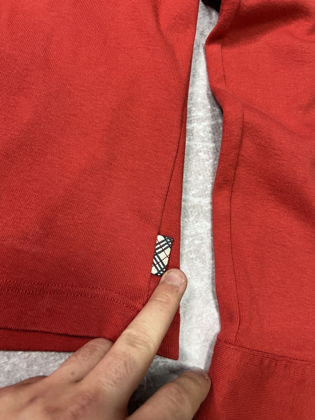 Burberry Burberry London Red Long Sleeve Polo Shirt Size M / US 6-8 / IT 42-44 - 5 Thumbnail
