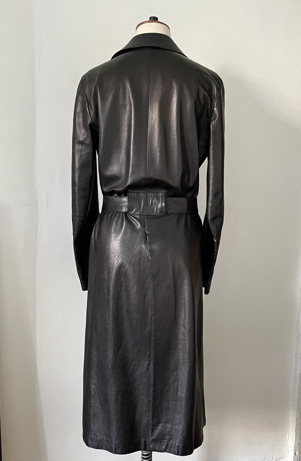 Gucci Rare Vintage Leather Trench Coat Size S / US 4 / IT 40 - 3 Thumbnail