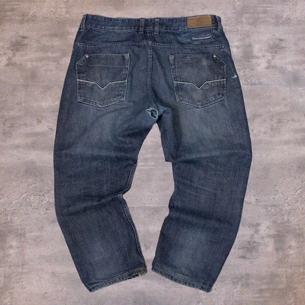 Other Y2K 2000's Smog Baggy Relax Fit Carrot Fit Indigo Denim Size US 36 / EU 52 - 1 Thumbnail
