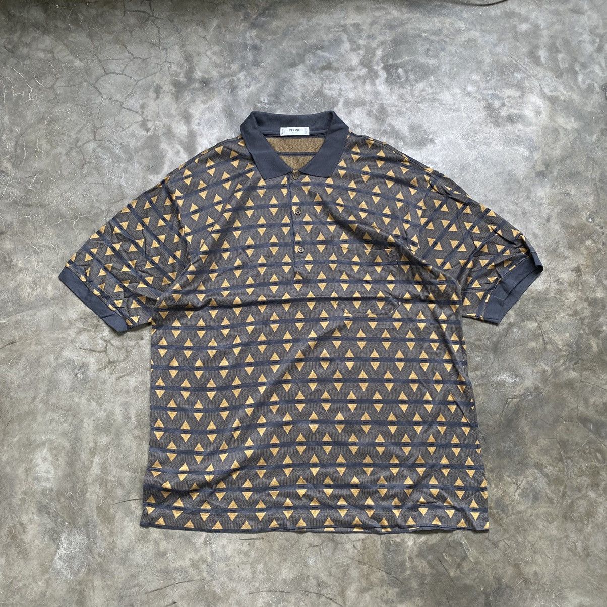 Celine 90s Celine Polo Shirt Size US XL / EU 56 / 4 - 1 Thumbnail