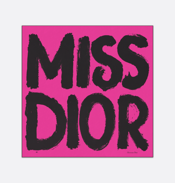 Dior o1w1db10625 Size : OS / Square Scarf in Fuschia/Purple Size ONE SIZE - 2 Thumbnail