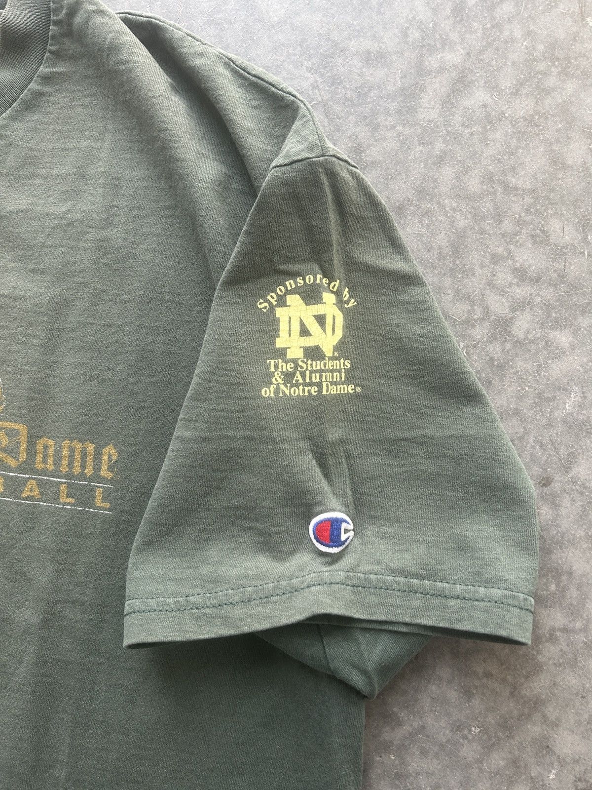Champion × Vintage Vintage Y2K Champion Notre Dame Graphic Tee Size US XL / EU 56 / 4 - 5 Thumbnail