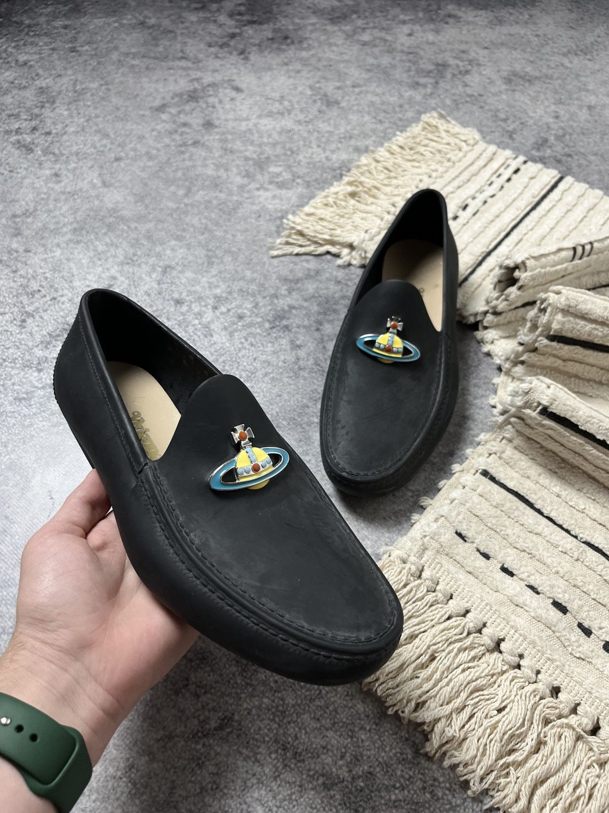 Vivienne Westwood 🔥00's Vivienne Westwood Orb Logo Loafers Shoes Y2k Size US 9 / EU 42 - 2 Thumbnail