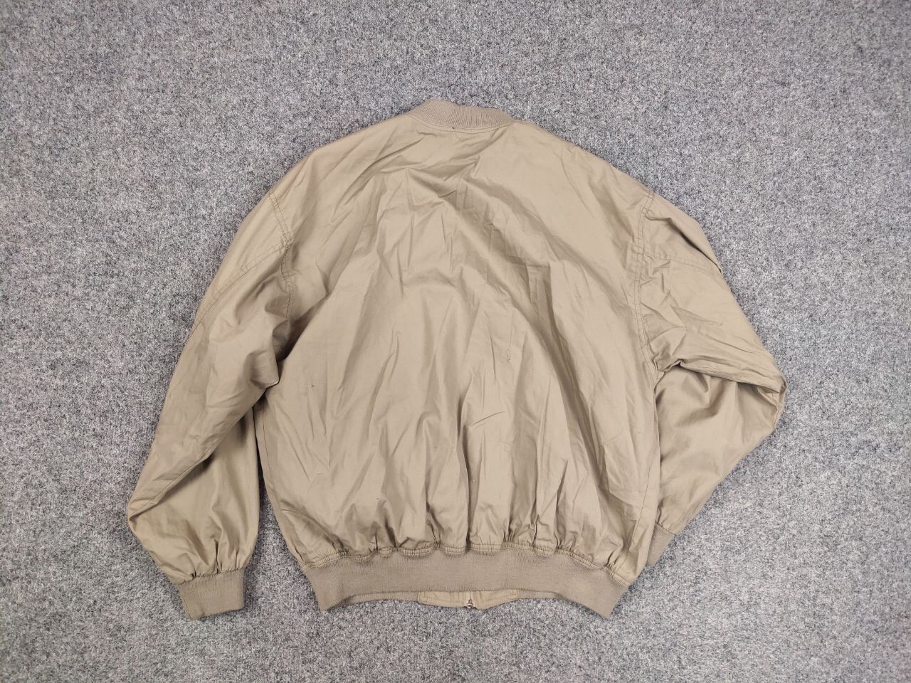 Lacoste Vintage 90's Lacoste custom double logo Beige Bomber Jacket Size US M / EU 48-50 / 2 - 13 Thumbnail