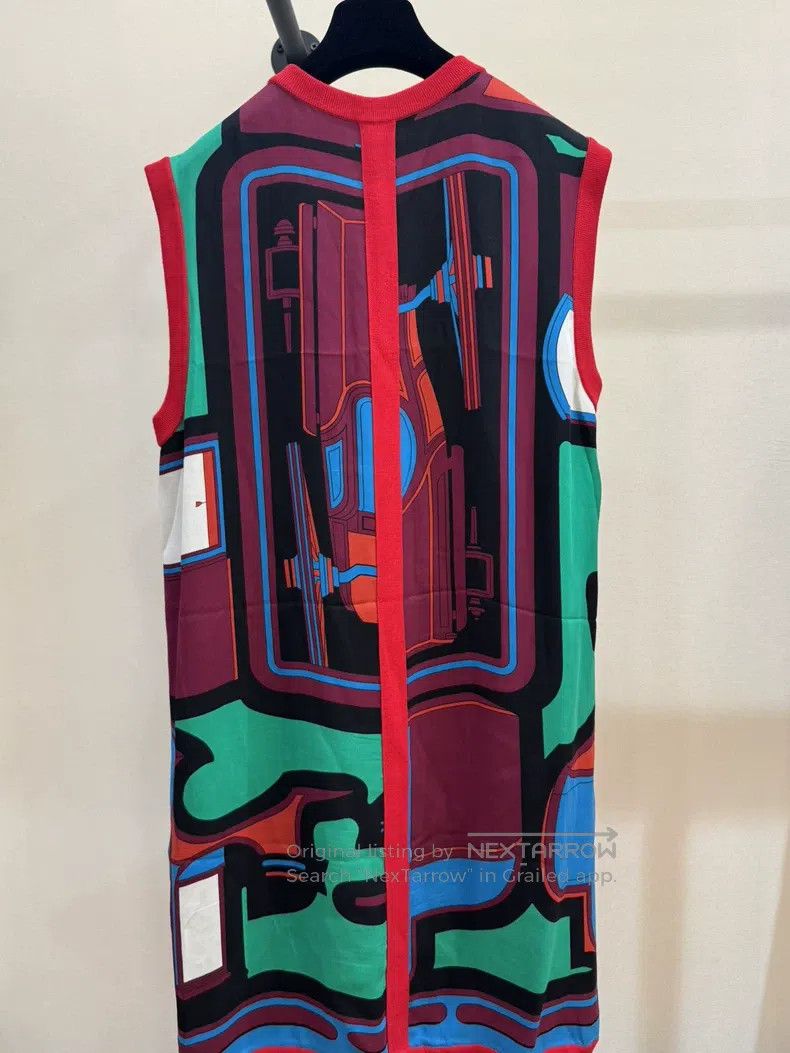 Hermes Hermes Colorblock Silk Dress Size XS / US 0-2 / IT 36-38 - 5 Thumbnail