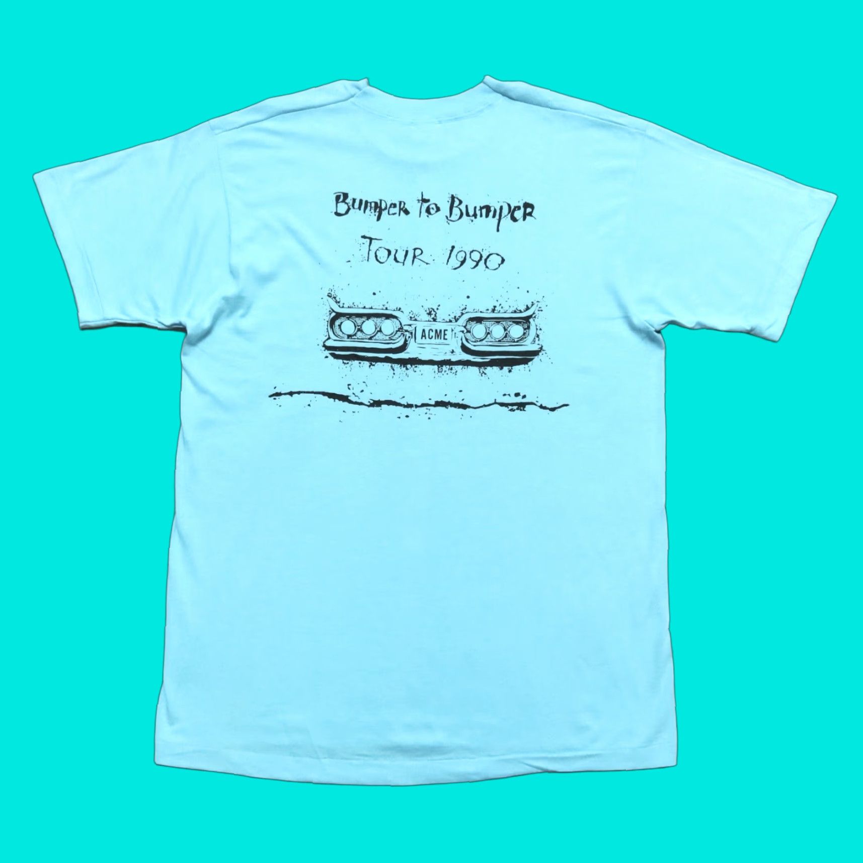 Fruit Of The Loom Vintage T Graham Brown Bumper to Bumper Tour Shirt XL Blue Mens T-Shirt Size US XL / EU 56 / 4 - 1 Thumbnail