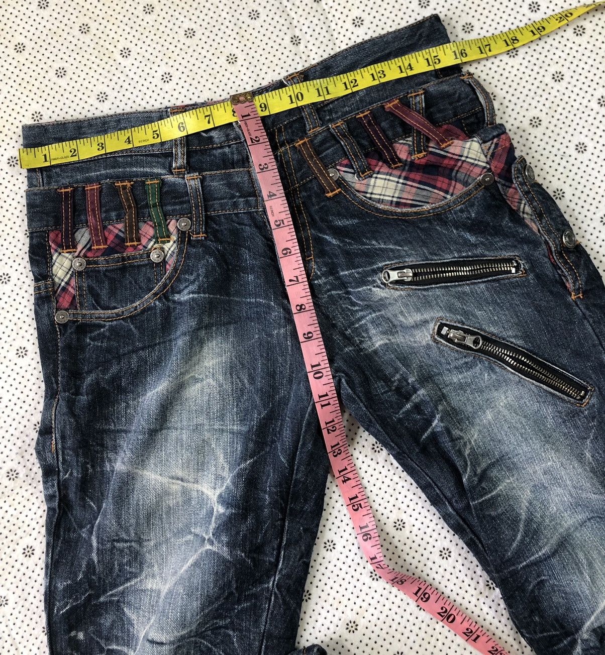 Hysteric Glamour × Japanese Brand Nylaus flared bondage jeans Size US 31 - 10 Thumbnail