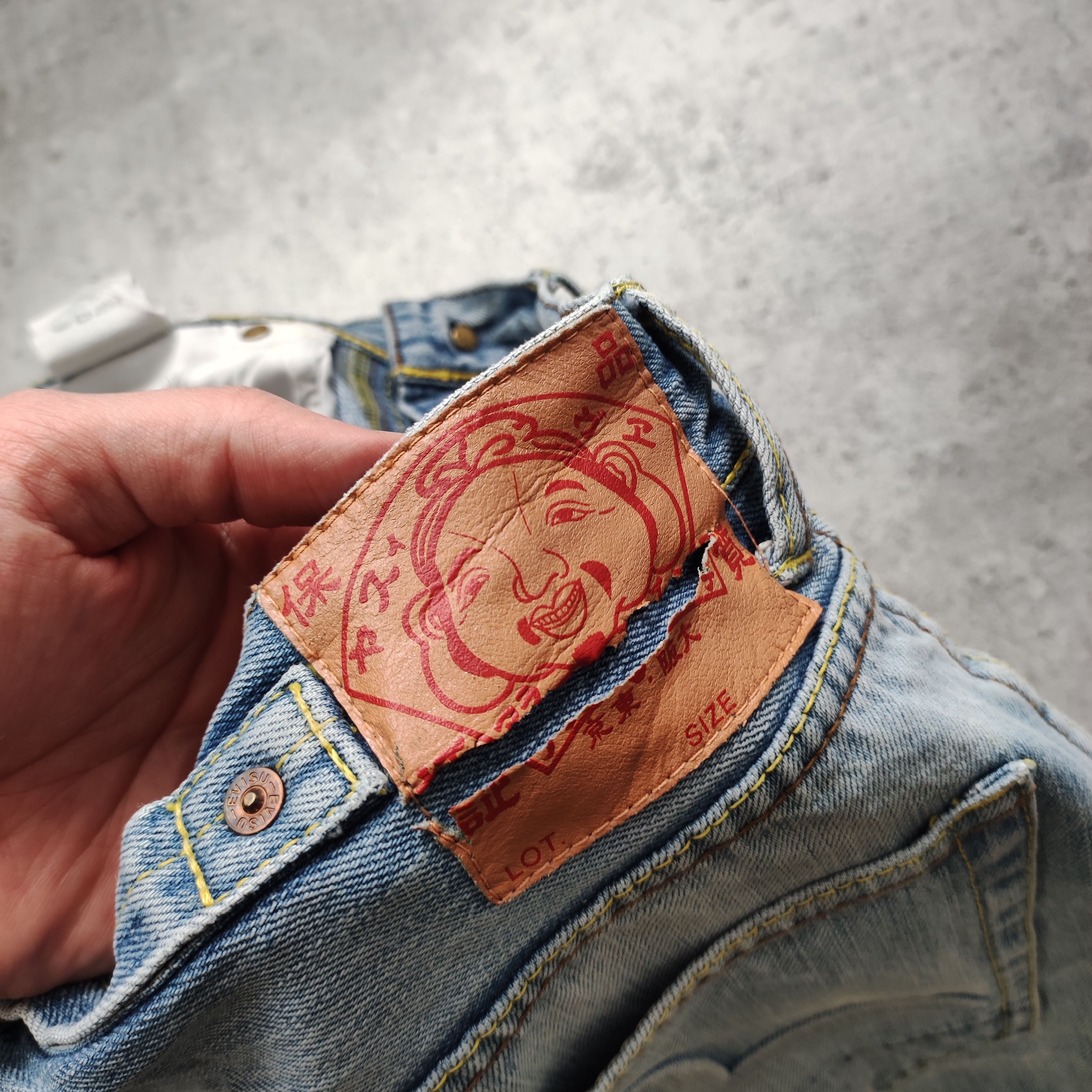 Evisu × Japanese Brand Japanese Brand Evisu Japan Classic Double Logo Denim Shorts Size US 34 / EU 50 - 12 Thumbnail
