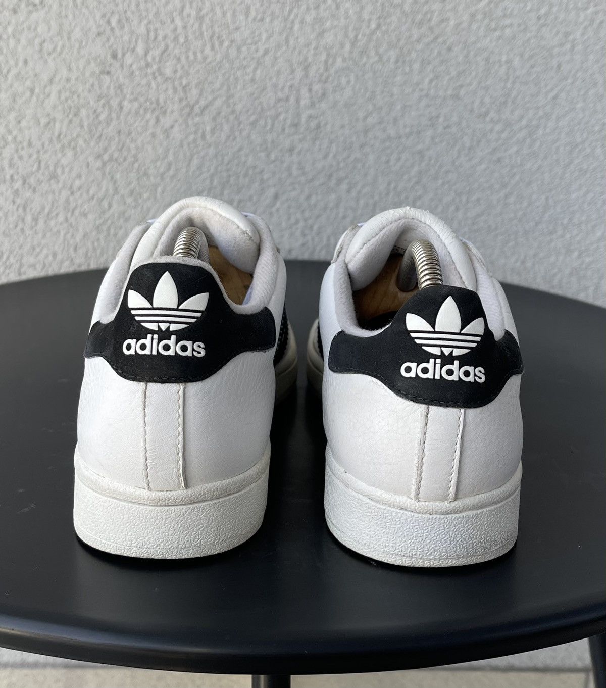Vintage 😍 Vintage 2002 Adidas Superstar Leather Trainers Shoes White Size US 7 / EU 40 - 4 Thumbnail