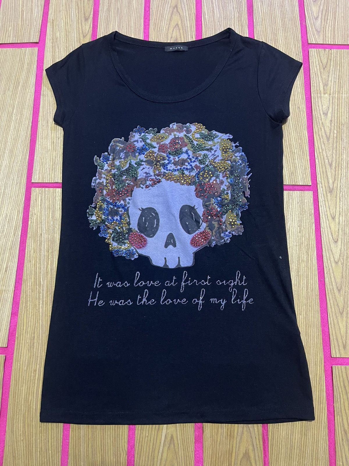 If Six Was Nine Y2K MUZAK short sleeve tshirt logo big skull style Size M / US 6-8 / IT 42-44 - 1 Thumbnail