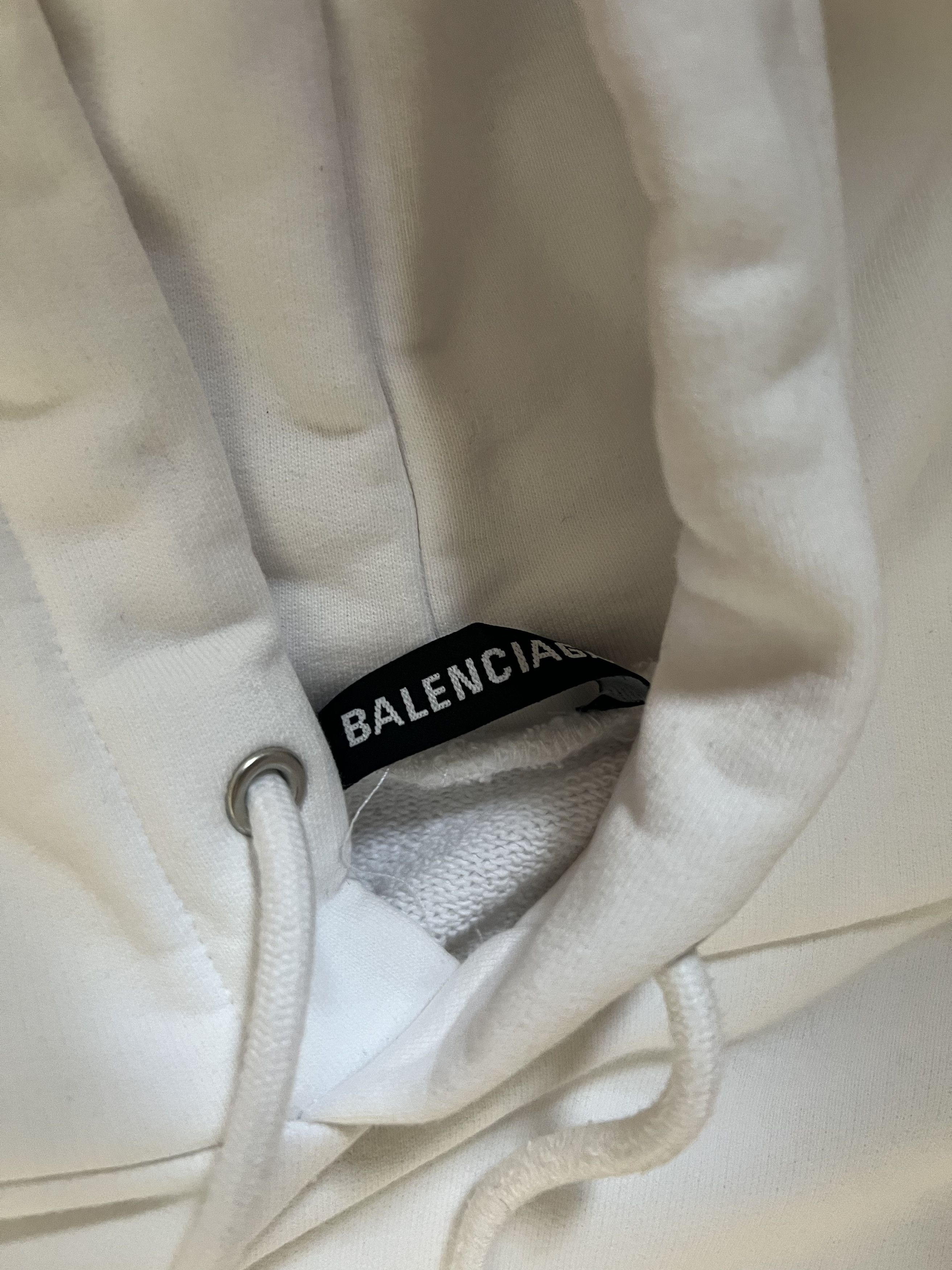 Balenciaga Balenciaga Campaign Logo Oversized White Hoodie Size US M / EU 48-50 / 2 - 4 Thumbnail