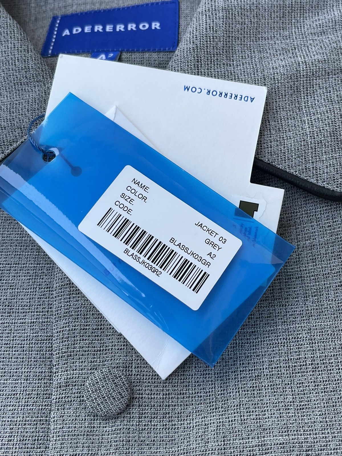 Ader Error !DS! SS22 Ader Error 3 Grey Deconstructed Bomber Jacket Size US M / EU 48-50 / 2 - 24 Thumbnail