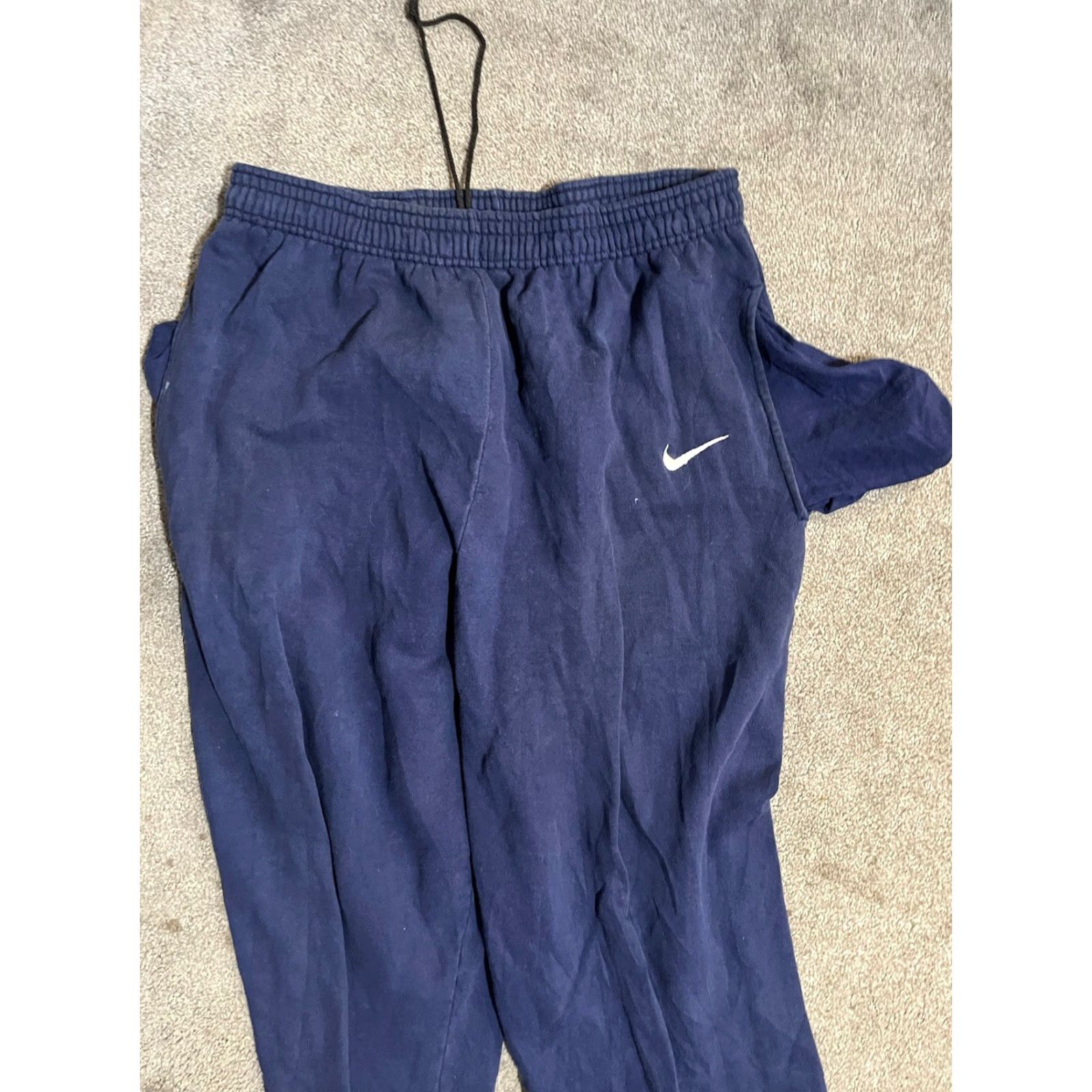 Nike VINTAGE Nike Sweatpants L Blue Nike Fleece Sweatpants Mens Regular Blue 90s Sports USA Pants Size US 33 - 2 Thumbnail